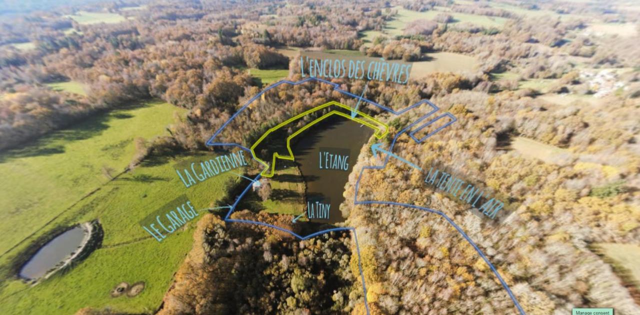 La Tiny House Terra Nostra Lägenhet Saint-Bazile Exteriör bild